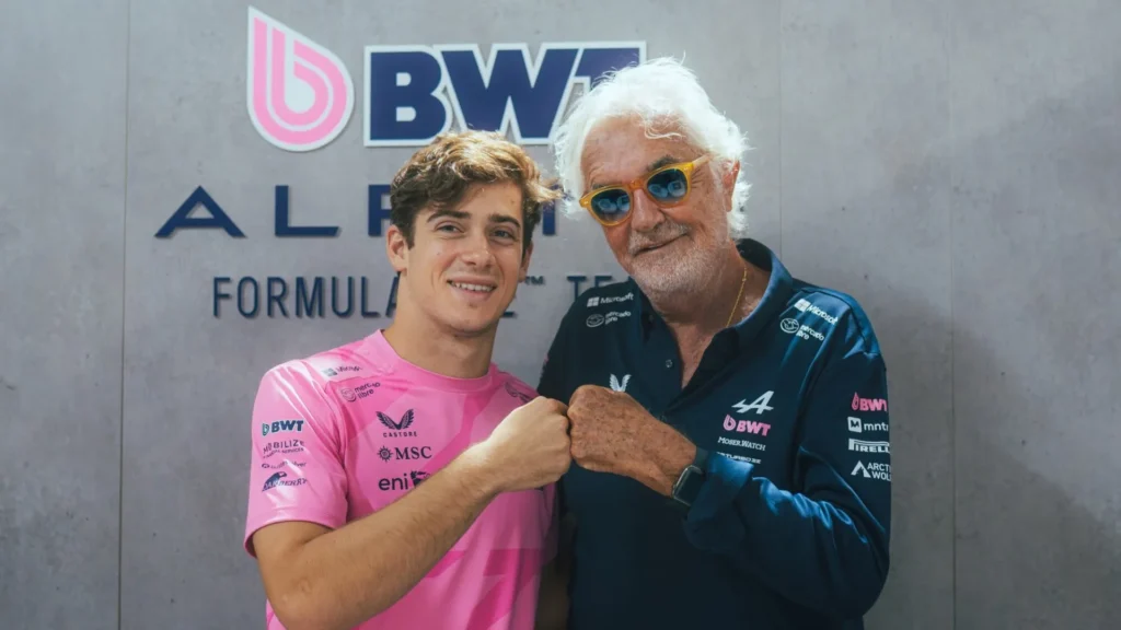 ¿Por qué Haas teme el resurgimiento de Alpine en F1? La batalla del desarrollo 2 Franco Colapinto con Flavio Briatore